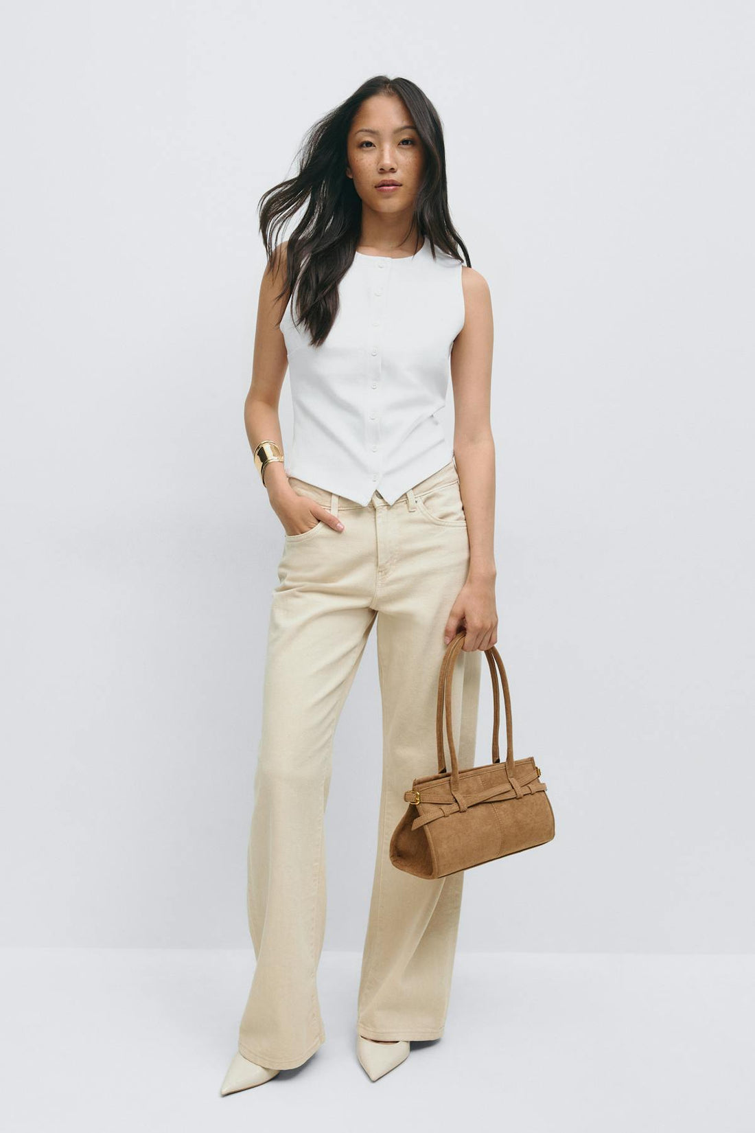 Buckel shoulder bag - Camel