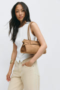 Buckel shoulder bag - Marron foncé