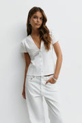 Short sleeve top - Noir