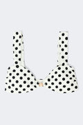 Bikini top - Apricot stripe