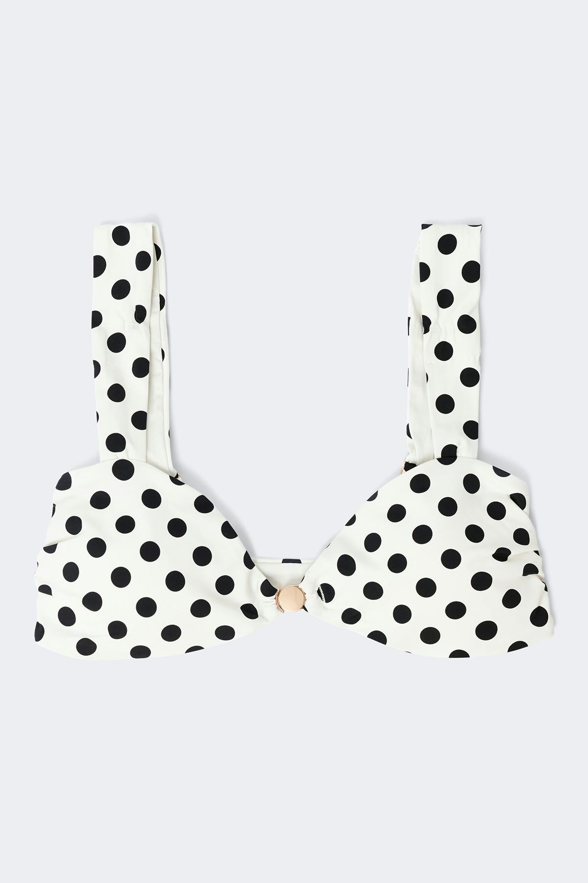 Bikini top - Apricot stripe