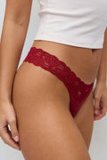 3-pack soft micro thong - Multi burgundy
