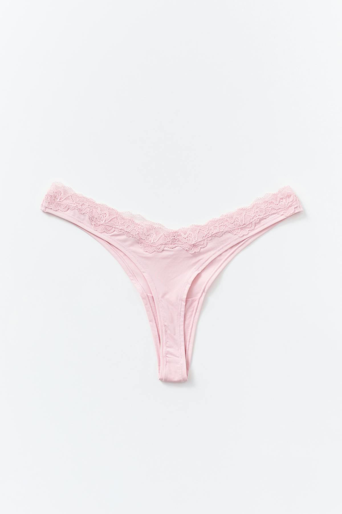 2-pack soft lace detail thong - Multi pink