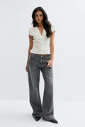 Short sleeve top - Blanc