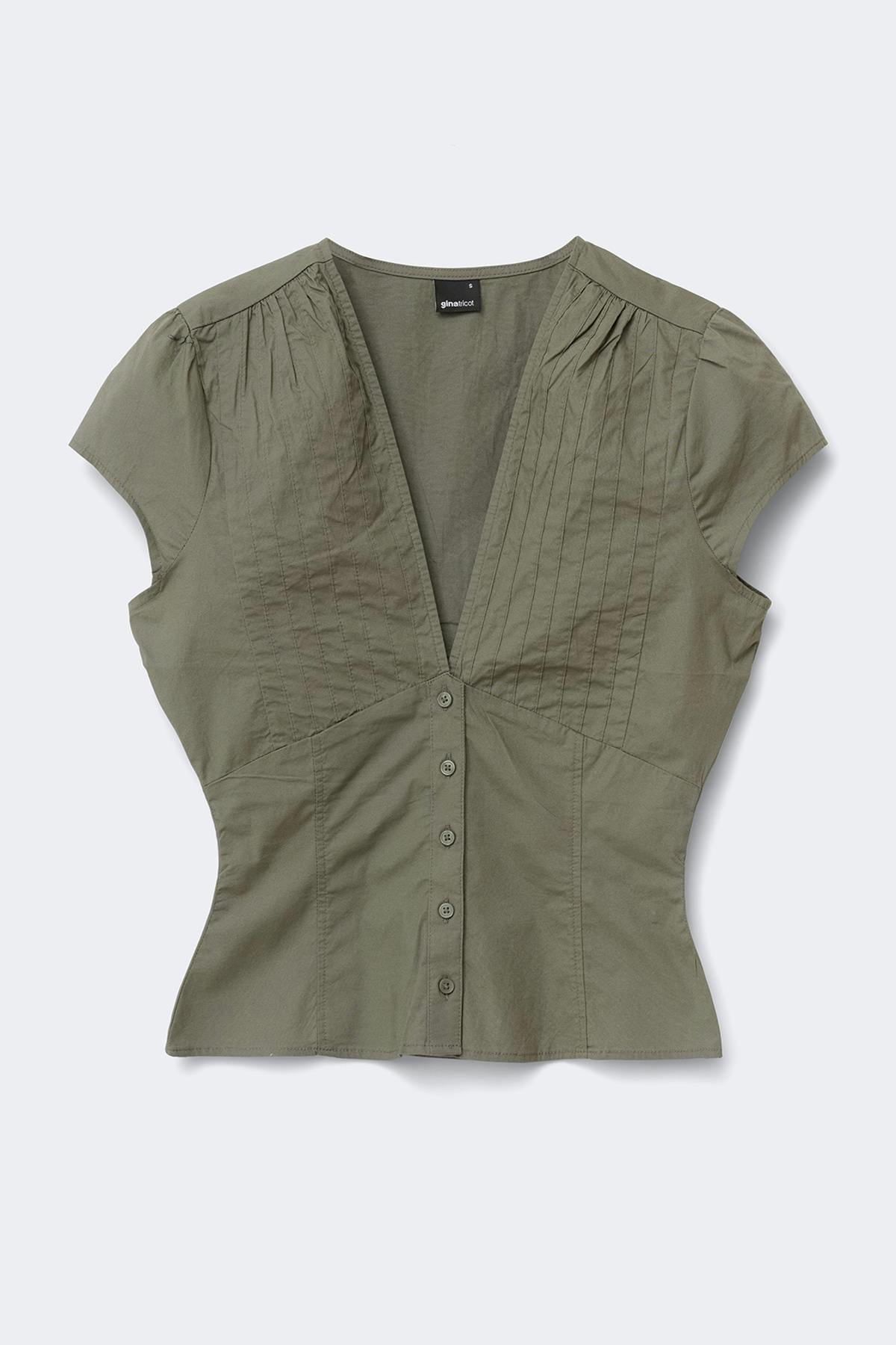 Short sleeve top - Blue check