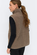 Pile vest - Desert taupe