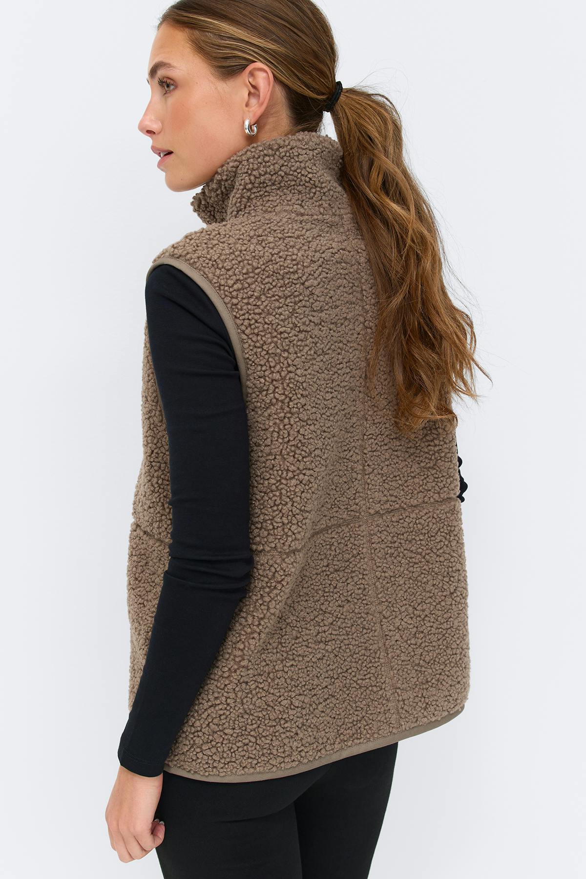 Pile vest - Desert taupe