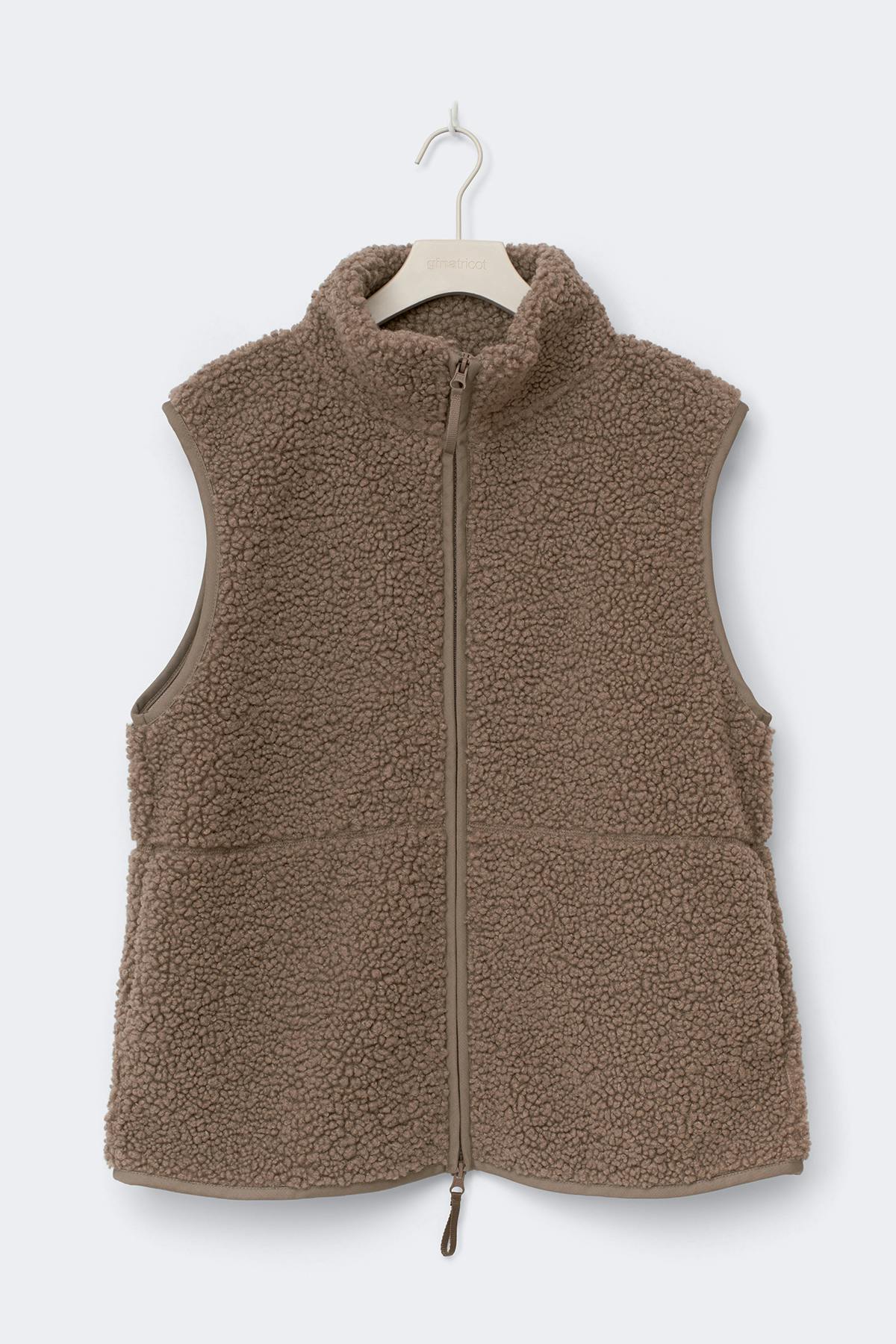 Pile vest - Desert taupe
