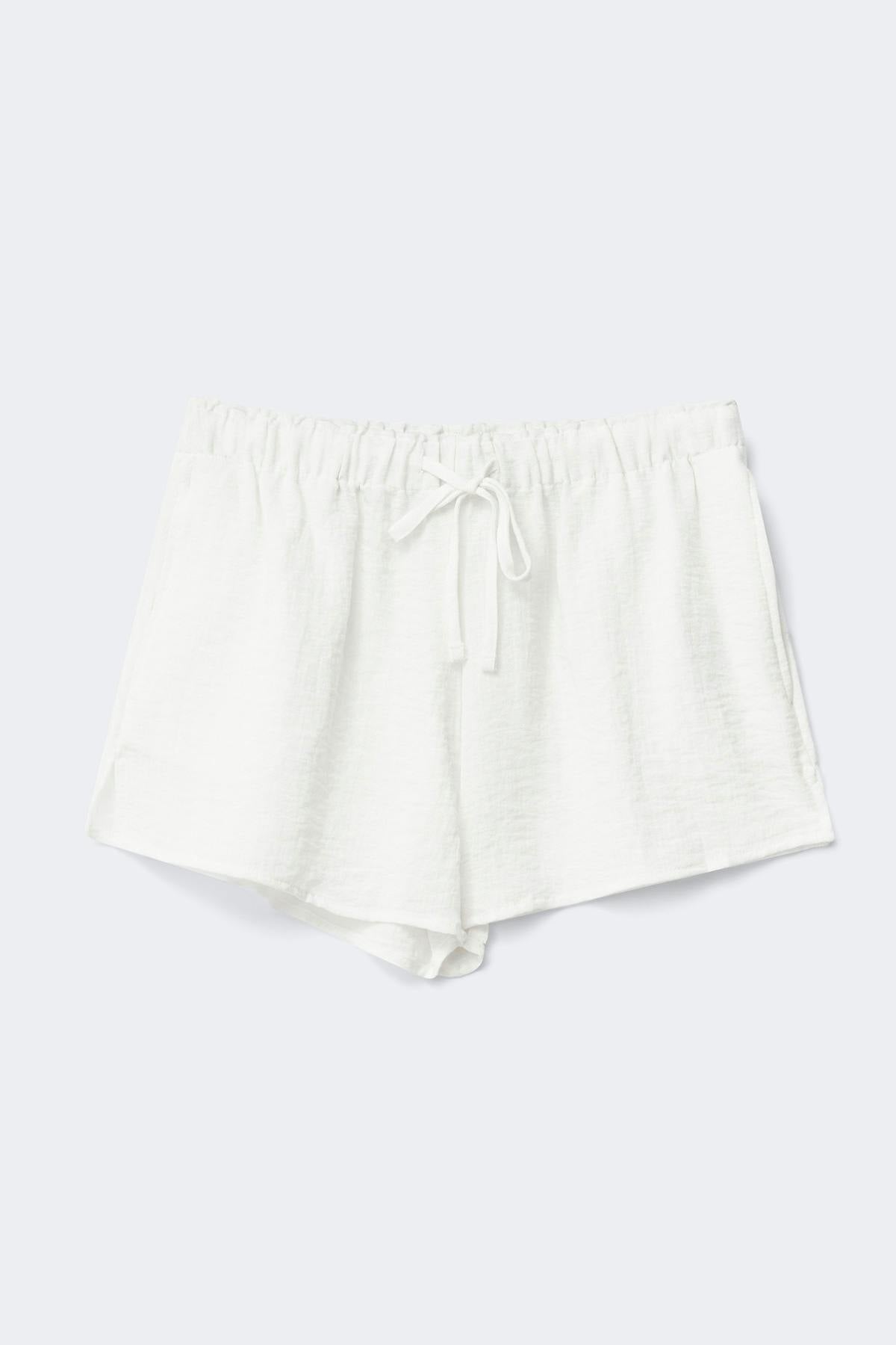 Drawstring shorts - Blanc