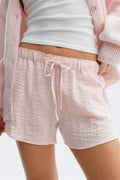 Drawstring shorts - Blanc