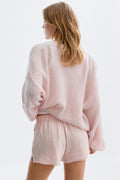 Drawstring shorts - Blanc