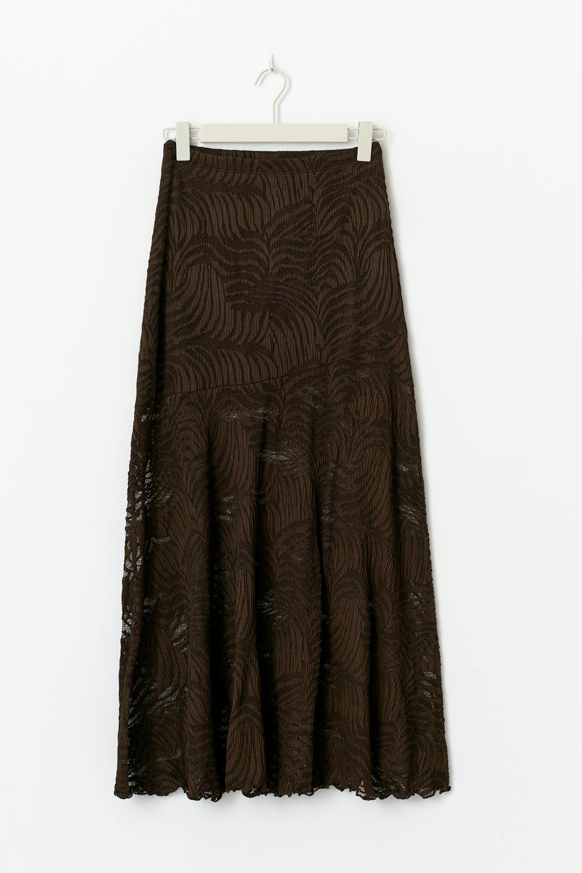 Lace maxi skirt - Haute red