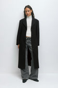 Shaped long coat - Noir