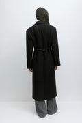 Shaped long coat - Noir