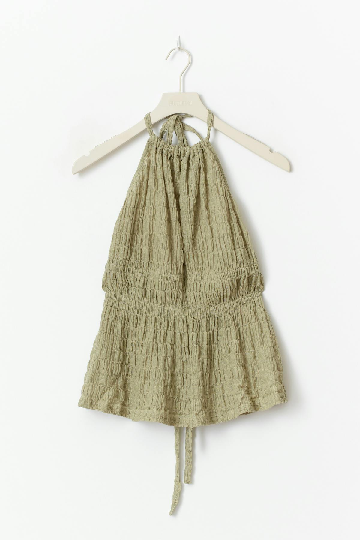 Halterneck tie top - Vert clair