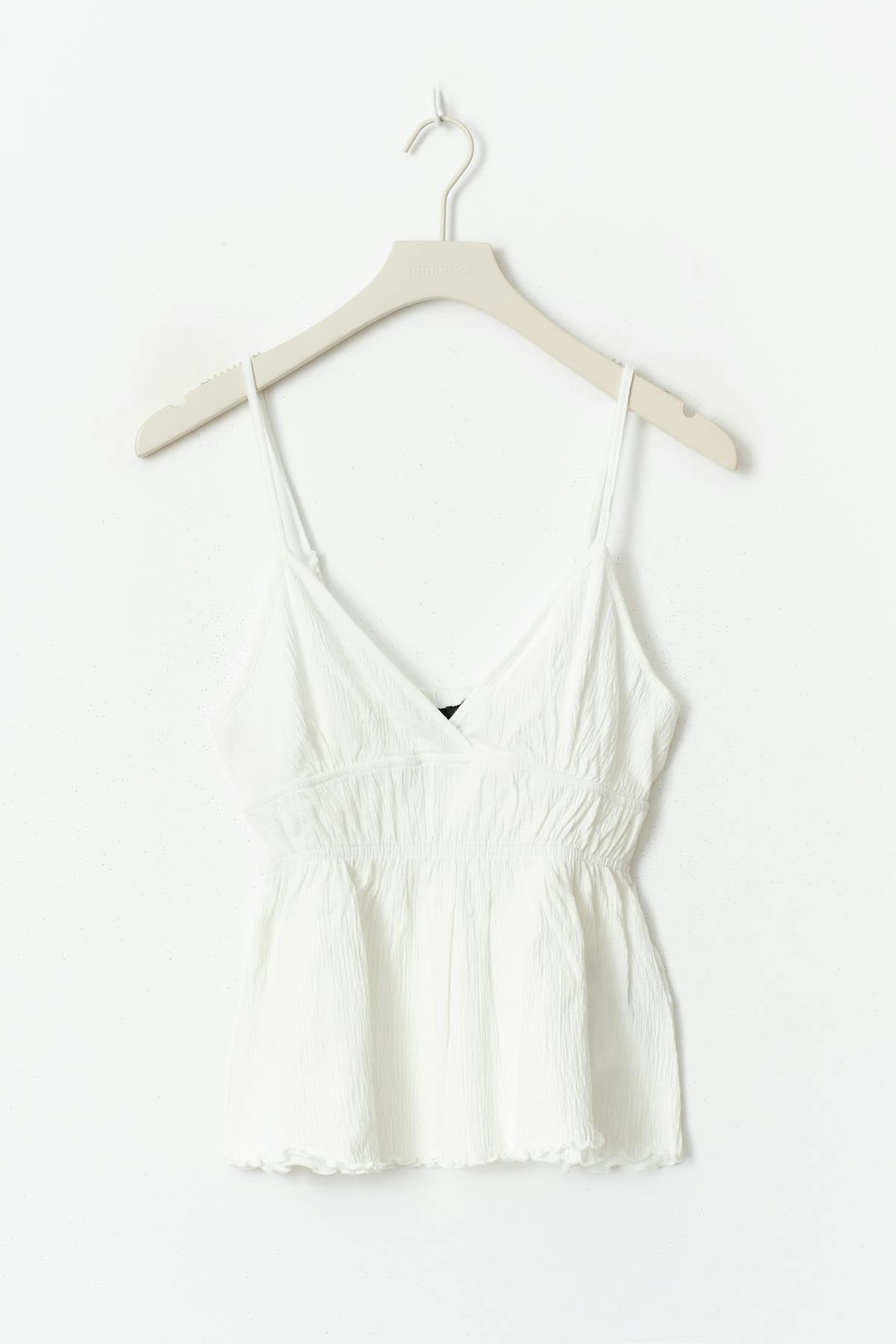 Waist detail singlet - Blanc cassé