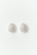Mini drop pave earrings