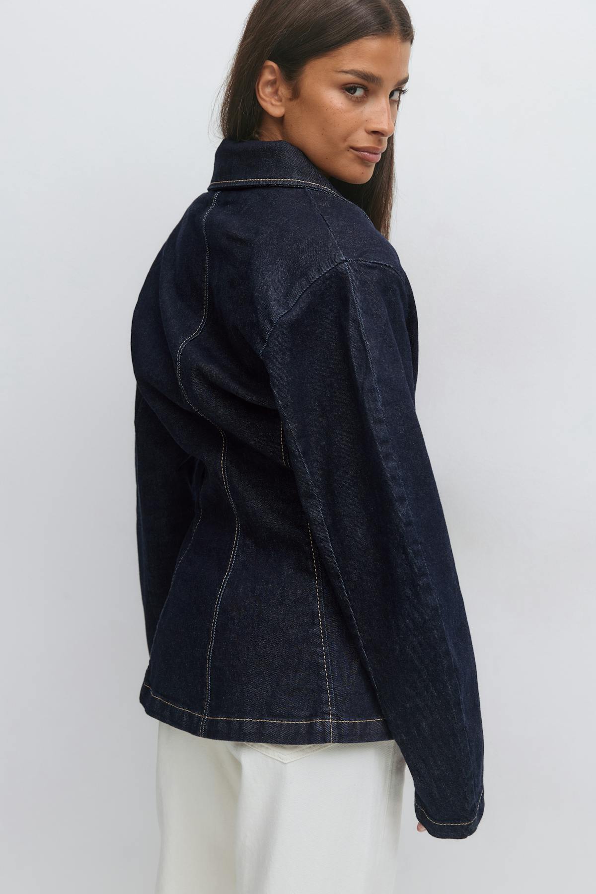Tailored denim blazer - Rinse