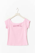 Y off shoulder top - Blanc