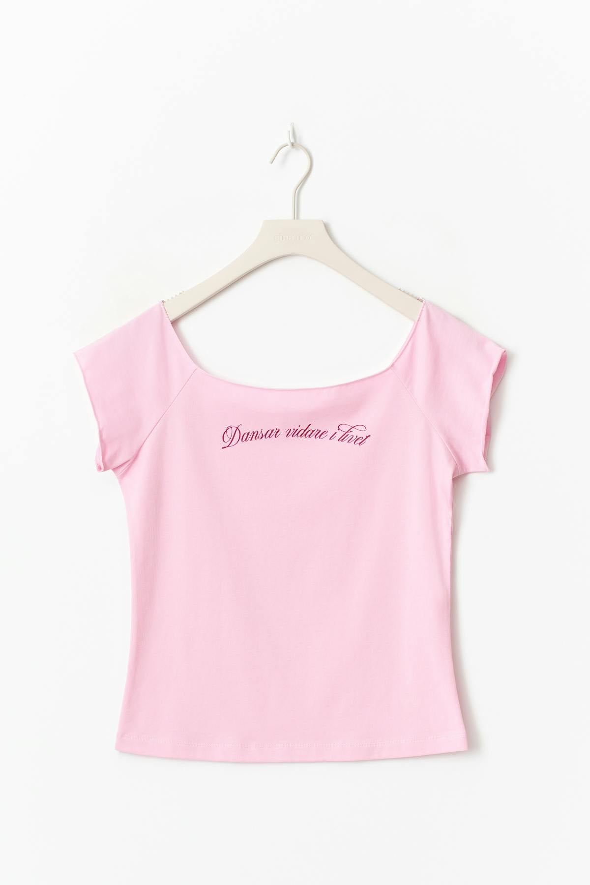 14+ off shoulder top - Rose