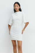 Tie back dress - Blanc cassé