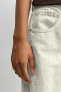 Boucle jeans - Blanc cassé