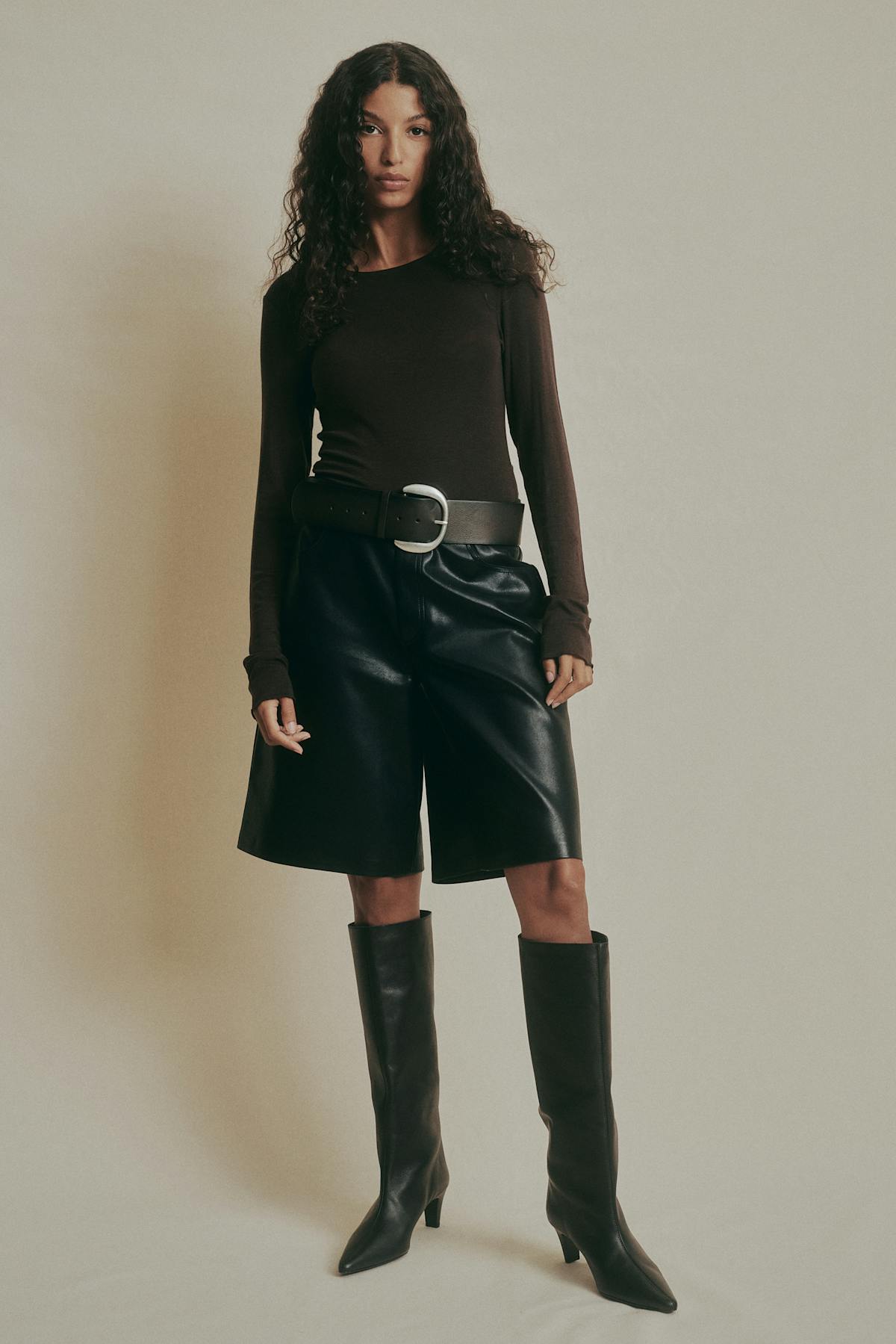 Premium long sleeve top - Marron