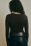 Premium long sleeve top - Marron