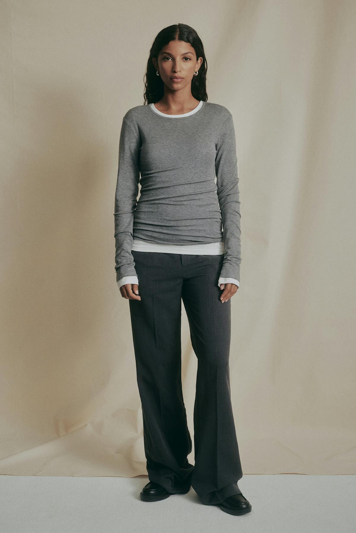 Premium long sleeve top - Marron