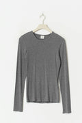 Premium long sleeve top - Grey melange