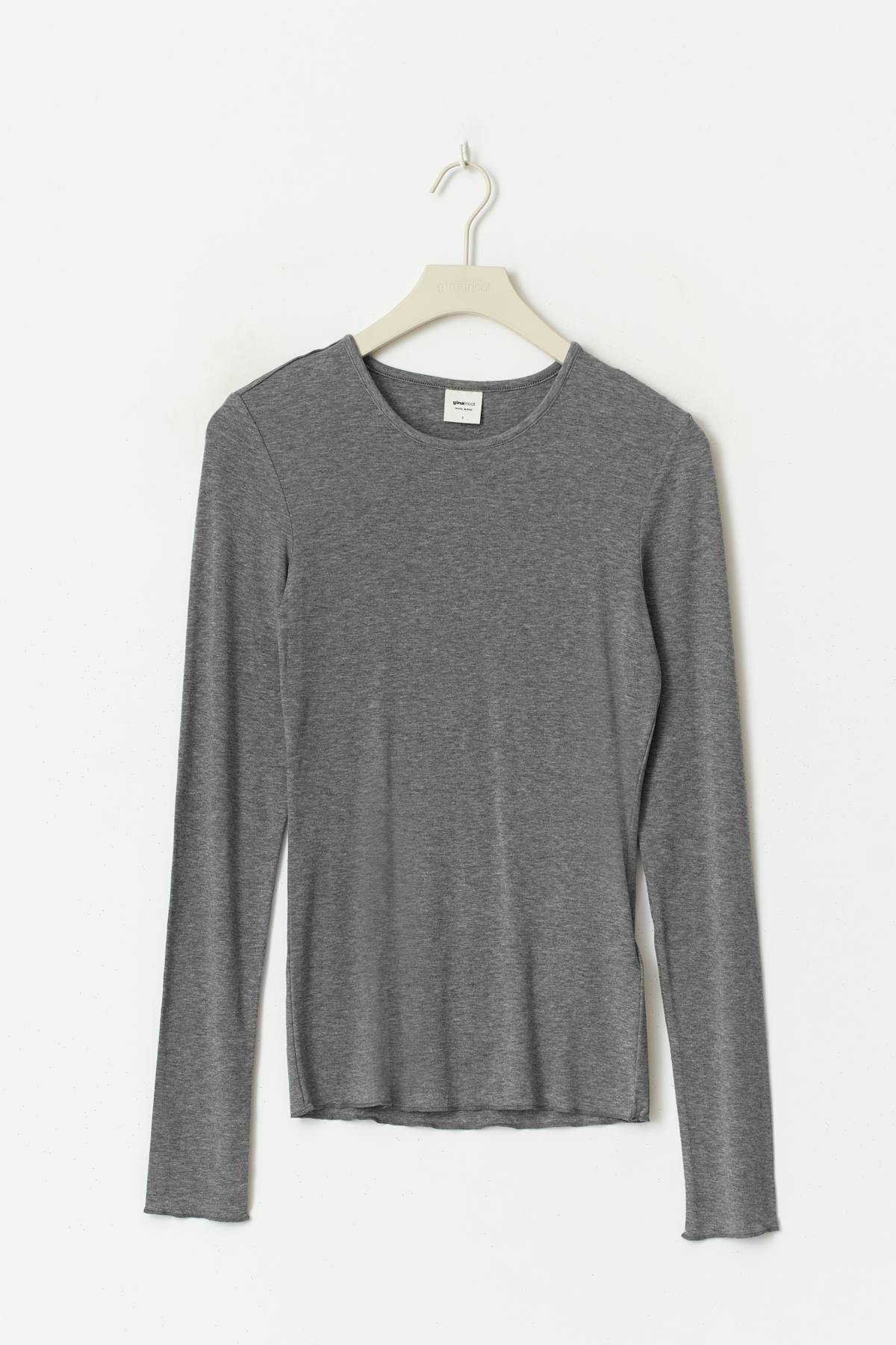 Premium long sleeve top - Grey melange