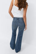 Low flare jeans - Mid blue