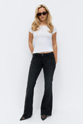 Low flare jeans - Mid blue