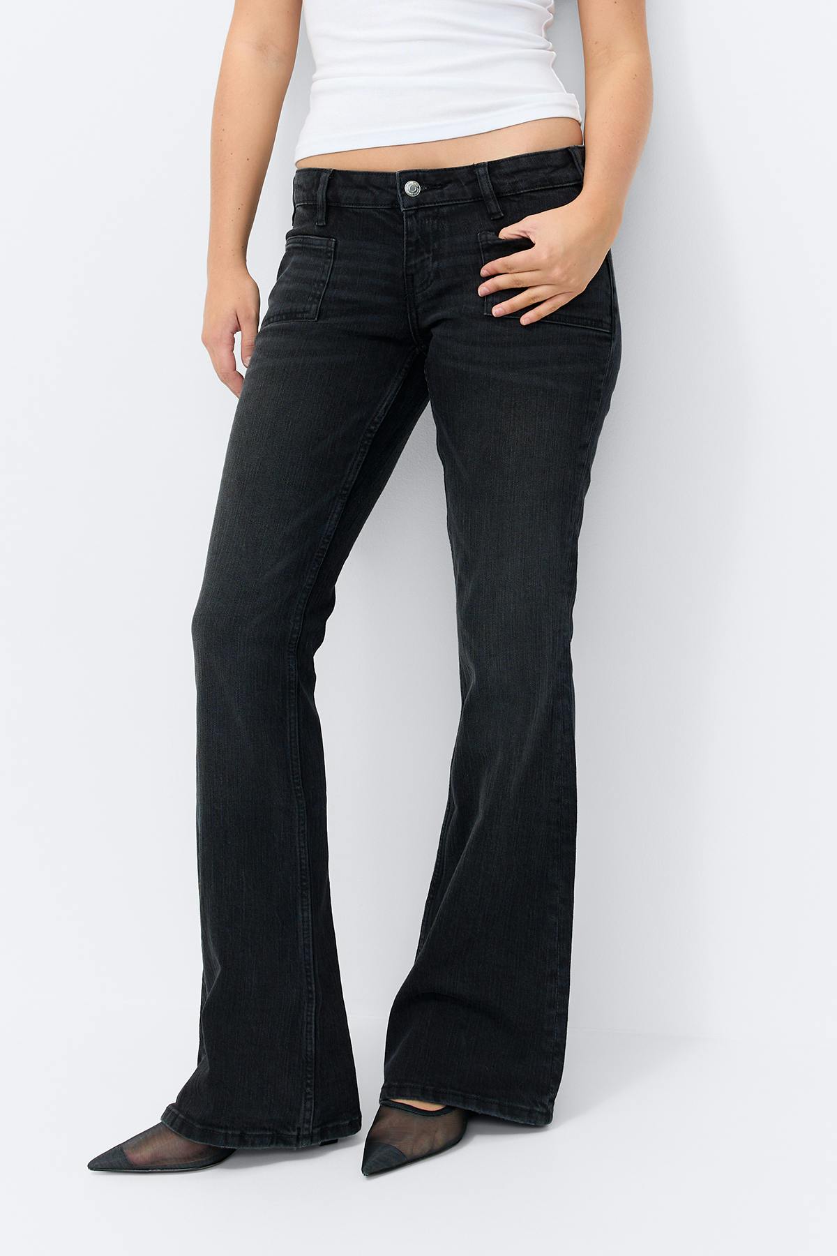 Low flare jeans - Mid blue