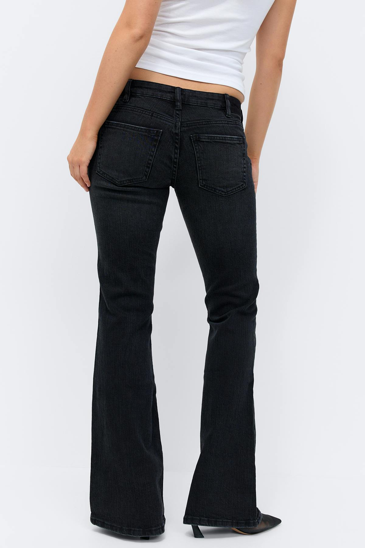 Low flare jeans - Offblack