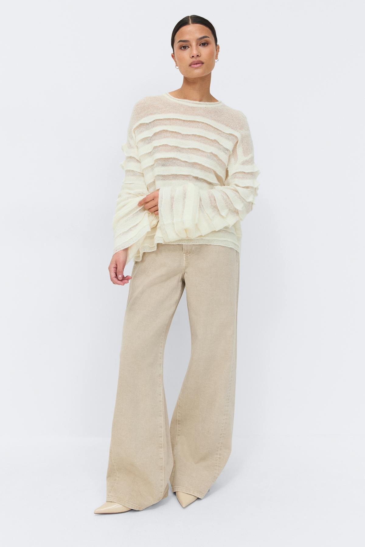 knitted sweater - Kaki