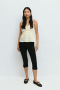 Lace bandeau top - Crème