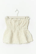 Lace bandeau top - Crème