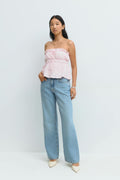 Lace bandeau top - Ballet slipper