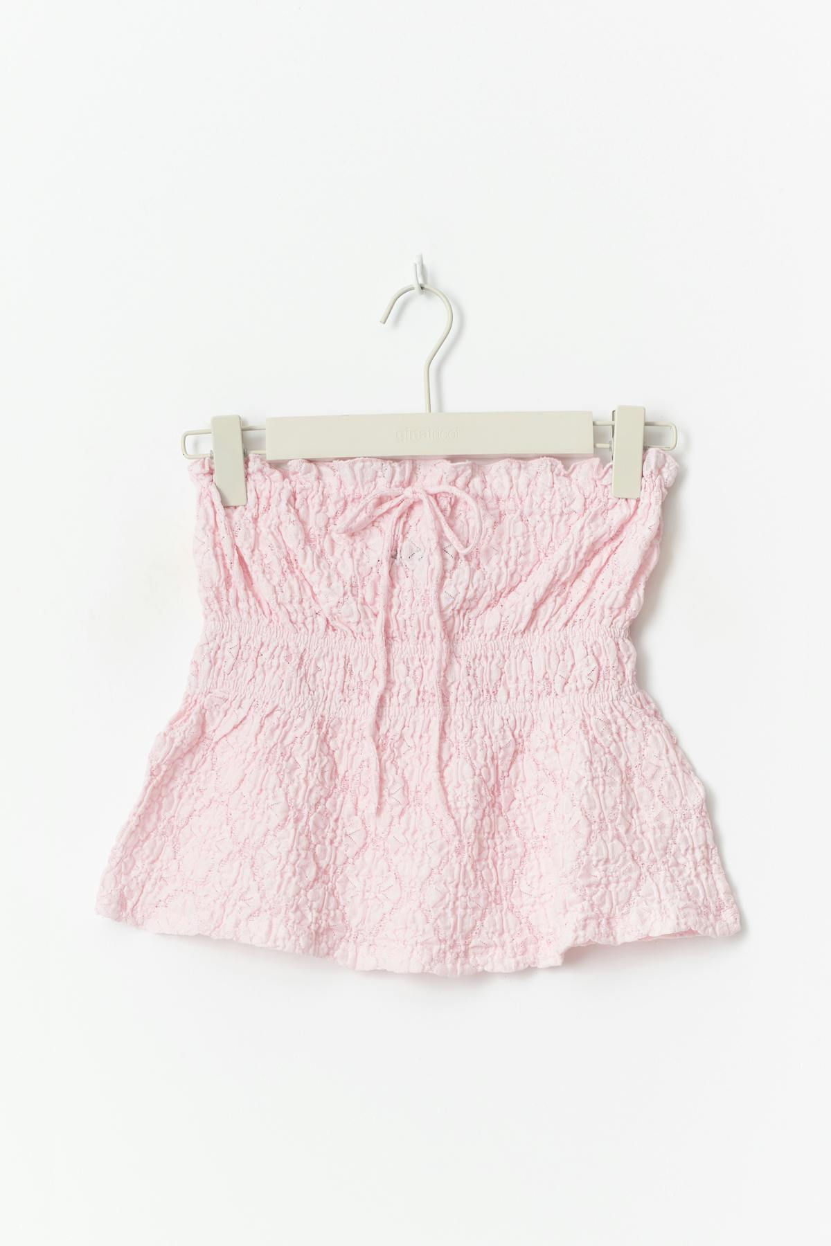 Lace bandeau top - Ballet slipper