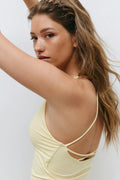 Strappy yoga singlet - Pale lilac