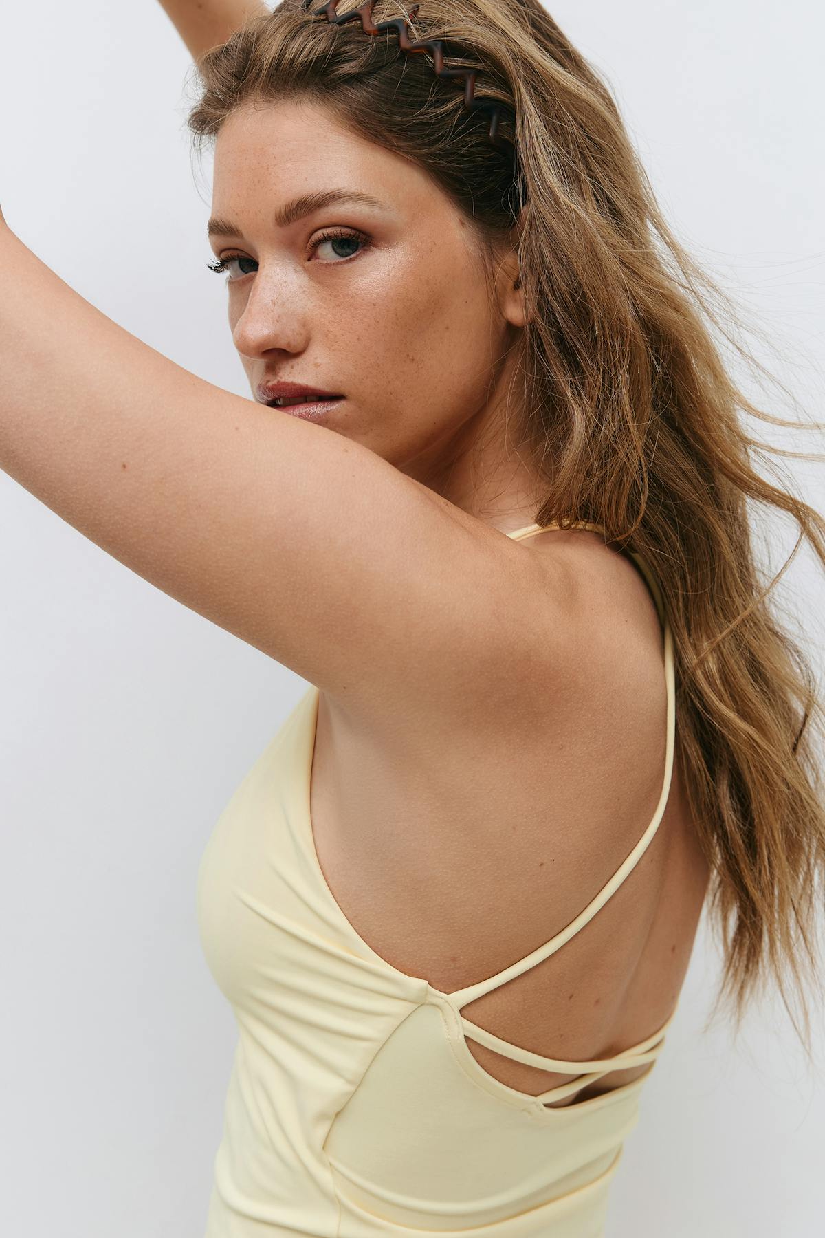 Strappy yoga singlet - Pale lilac