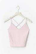 Strappy yoga singlet - Pale lilac