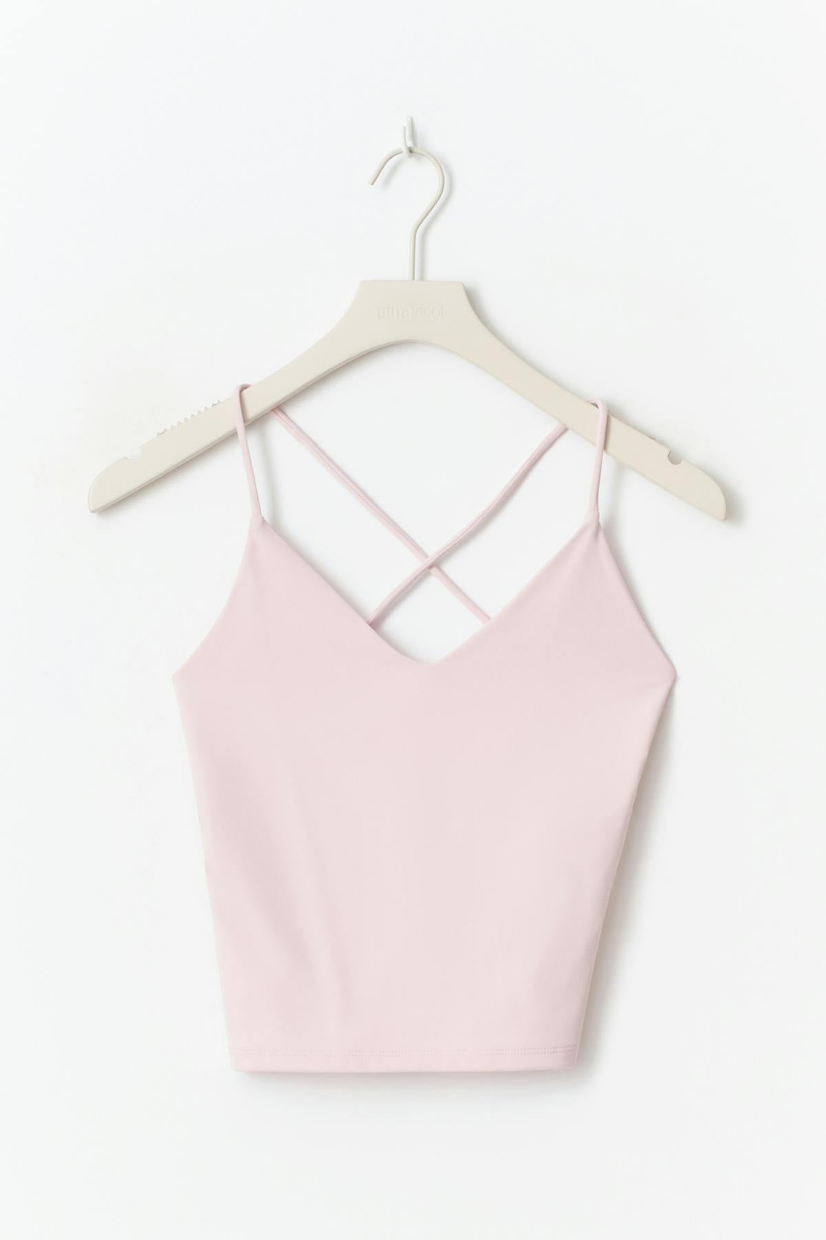 Strappy yoga singlet - Pale lilac