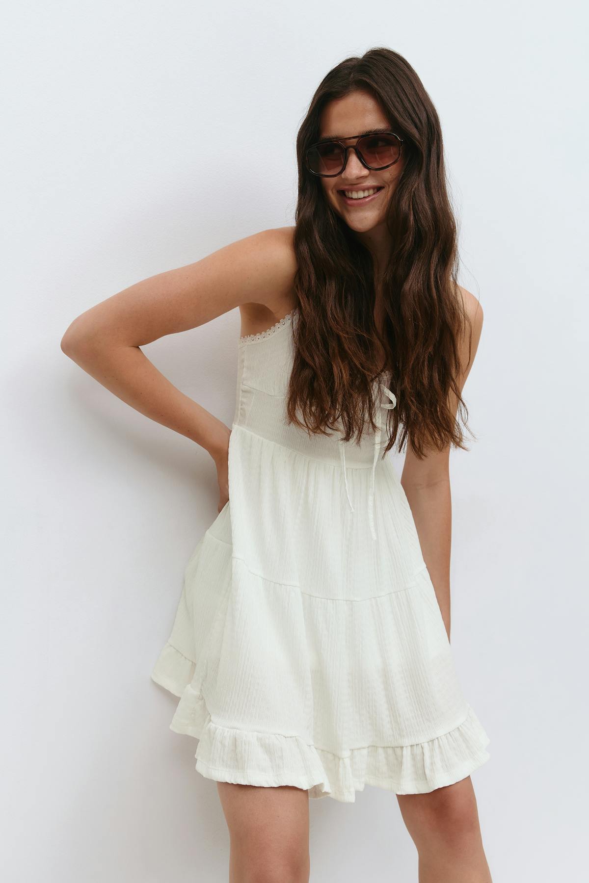 Boho strap dress - Blanc cassé