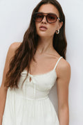 Boho strap dress - Blanc cassé