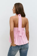 14+ halterneck top - Rose