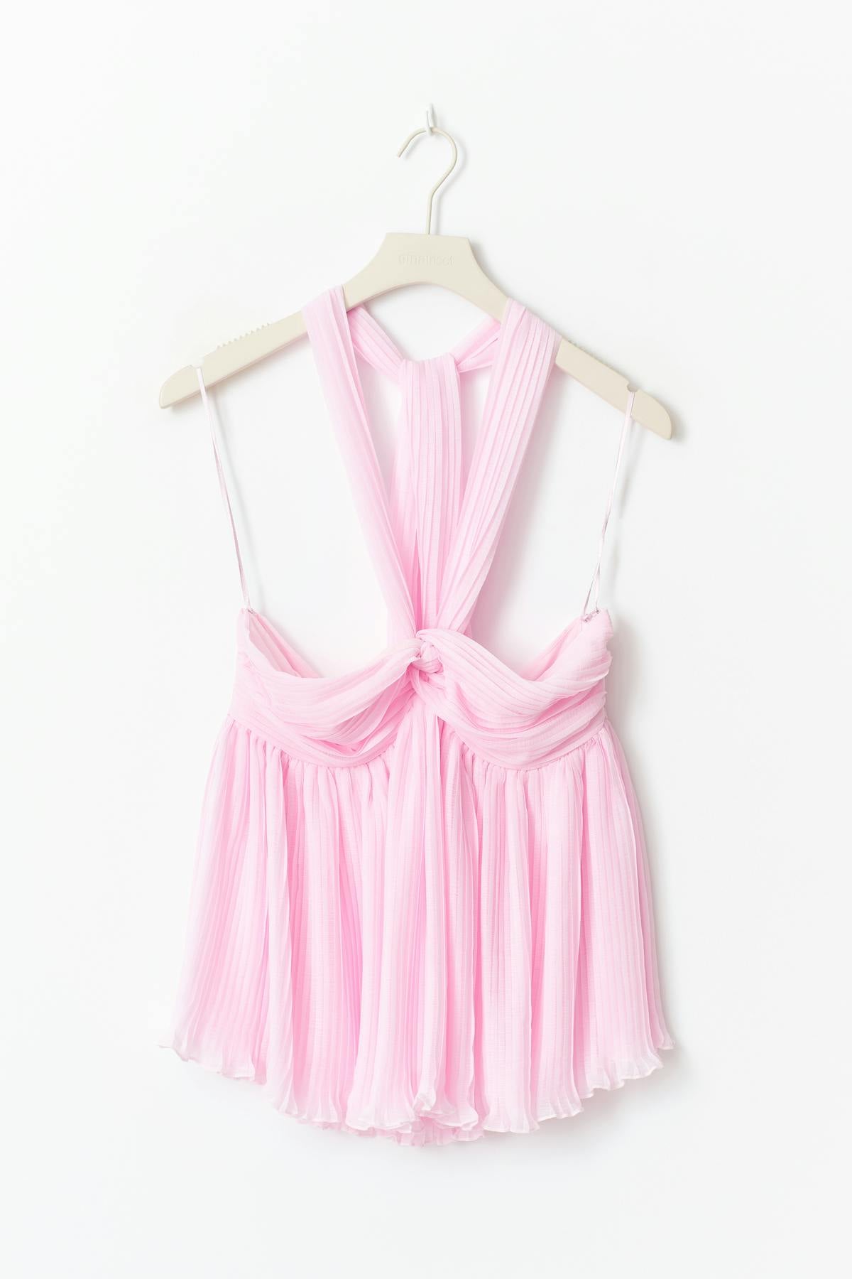 14+ halterneck top - Rose