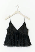14+ sequin singlet - Noir