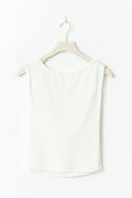 14+ open back top - Blanc